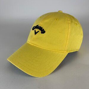 Callaway Golf Unisex Yellow Relaxed Fit Strapback Adjustable Hat